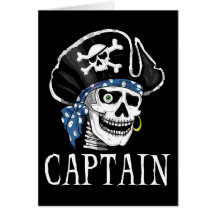 One-eyed Pirate Captain Cards