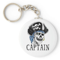 One-eyed Pirate Captain Keychains
