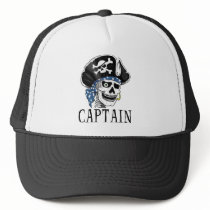 One-eyed Pirate Captain Mesh Hat
