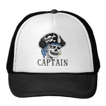 One-eyed Pirate Captain Mesh Hat
