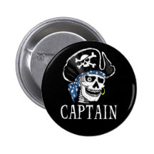 One-eyed Pirate Captain Pins