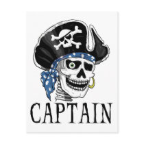 One-eyed Pirate Captain Post Cards