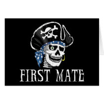 One-eyed Pirate First Mate Greeting Cards