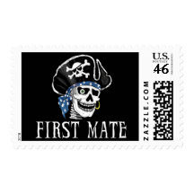 One-eyed Pirate First Mate Postage