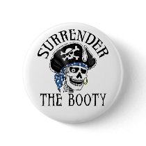 One-eyed Pirate Skull and Crossbones buttons