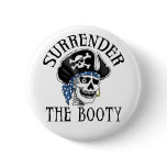 One-eyed Pirate Skull and Crossbones buttons