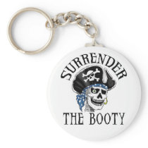 One-eyed Pirate Skull and Crossbones Keychain