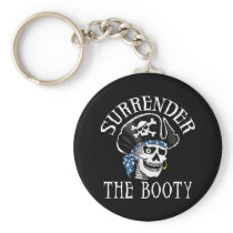 One-eyed Pirate Skull and Crossbones Keychain
