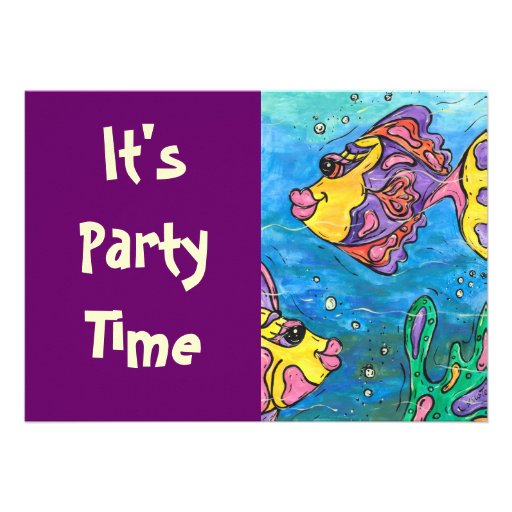 One Fish Two Fish Party Invitations
