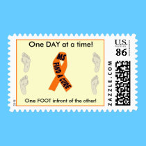 One Foot, One Day, One Cure - One MS Cure postage