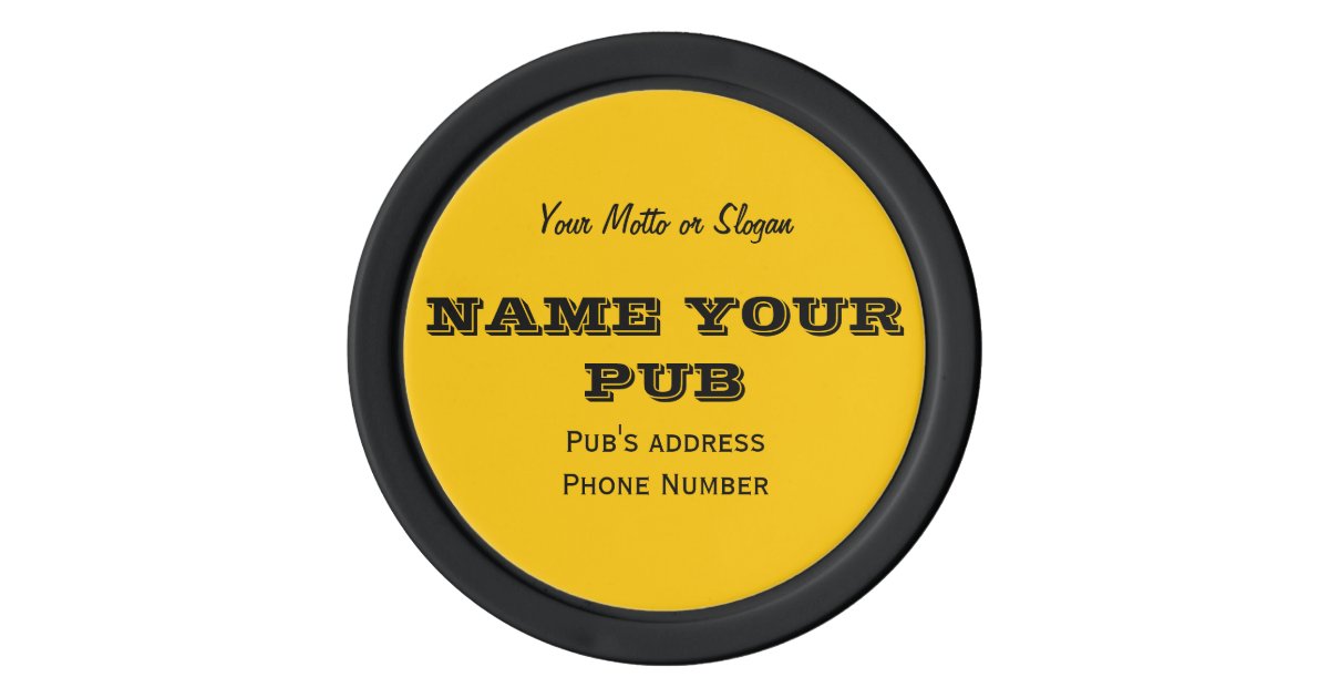 ONE FREE BEER custom bar / pub drink chips Poker Chip Set Zazzle