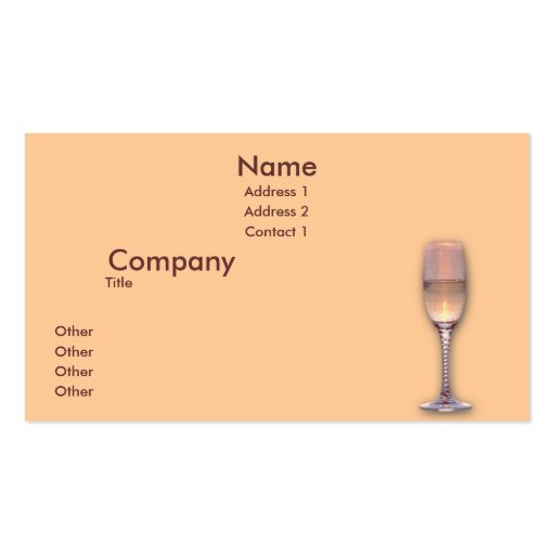 One Glasses Business Card Templates