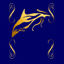 One Gold Dolphin frils t-shirts