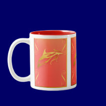 One Gold Dolphin Mugs mugs