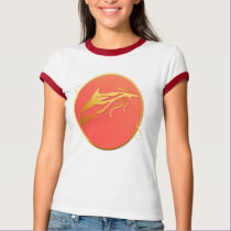 One Gold Dolphin Oval t-shirts