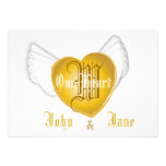 One Golden Heart Wedding Invitation-Cust.