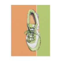 One Green Sneaker Postcard