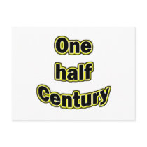 One half century post card