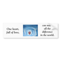 ONE HEART bumper stickers