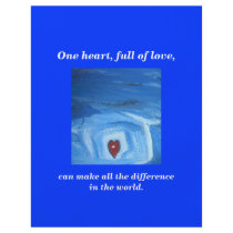 ONE HEART / HEALED flyers by knud312 ONE HEART / HEALED flyers