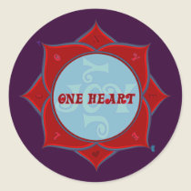 One Heart Lotus Sticker stickers