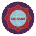 One Heart Lotus Sticker by templegreen One Heart Lotus Sticker