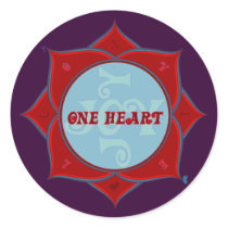 One Heart Lotus Sticker by templegreen One Heart Lotus Sticker