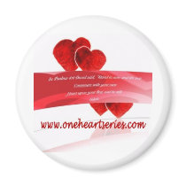 One Heart Series (R) magnets