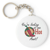 One Hot Aunt Key Chain