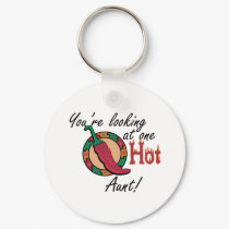 One Hot Aunt keychains