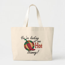 One Hot Nanny Canvas Bags