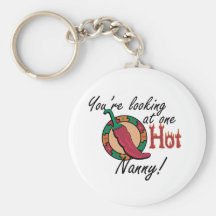 One Hot Nanny Keychain