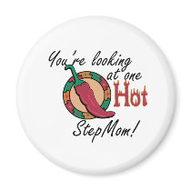 One Hot StepMom magnets by MotherandFatherGifts One Hot StepMom magnets