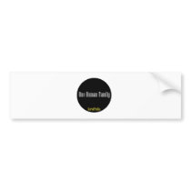 One Human Family Bumper Stickers