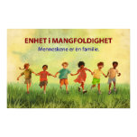 One Human Family (Norwegian) Print