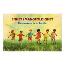 One Human Family (Norwegian) Print