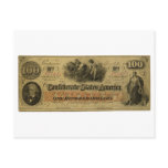 One Hundred Dollar Confederate Banknote Postcards