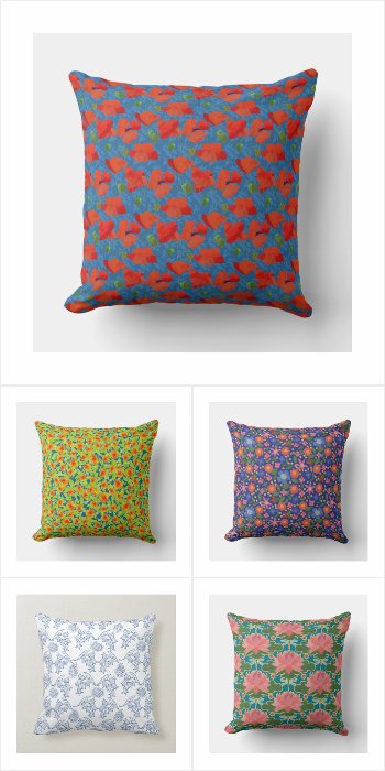 One Hundred Floral Pillows
