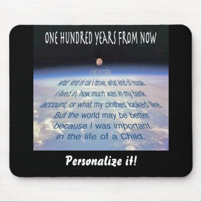 One Hundred Years from Now . . . Mouse Mat by AYellowRose