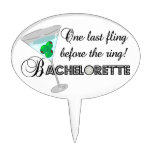 One last fling before the ring! Bachelorette Party Oval Cake Picks