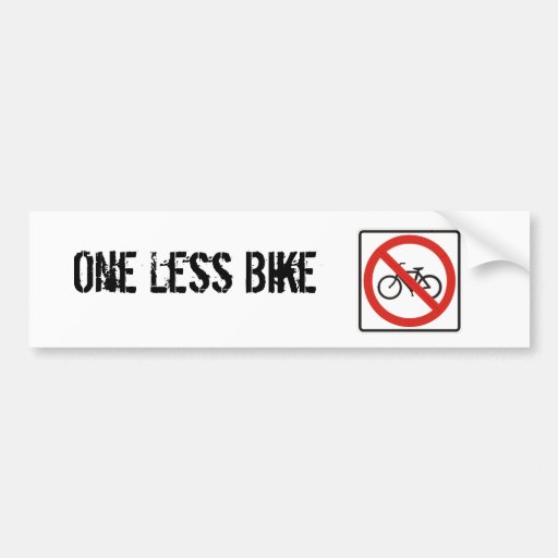 Bike Bumper Stickers & Bike Bumper Sticker Designs Zazzle