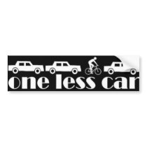 one less car bumper stickers