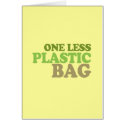 One less plastic bag cards by earthday One less plastic bag cards
