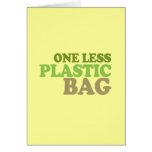 One less plastic bag cards