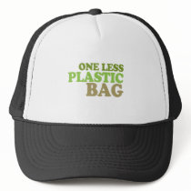 one less plastic bag hats
