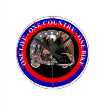 One Life one country wall clocks