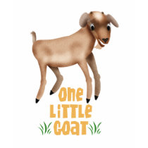 One Little Goat 2-Sided Kids' Dark Shirts