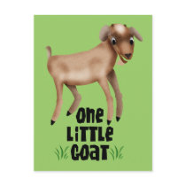 One Little Goat Postcard
