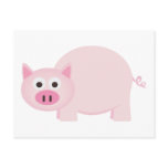 One Little Pig in Pink Postcard
