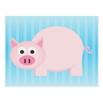 One Little Pig in Pink postcards